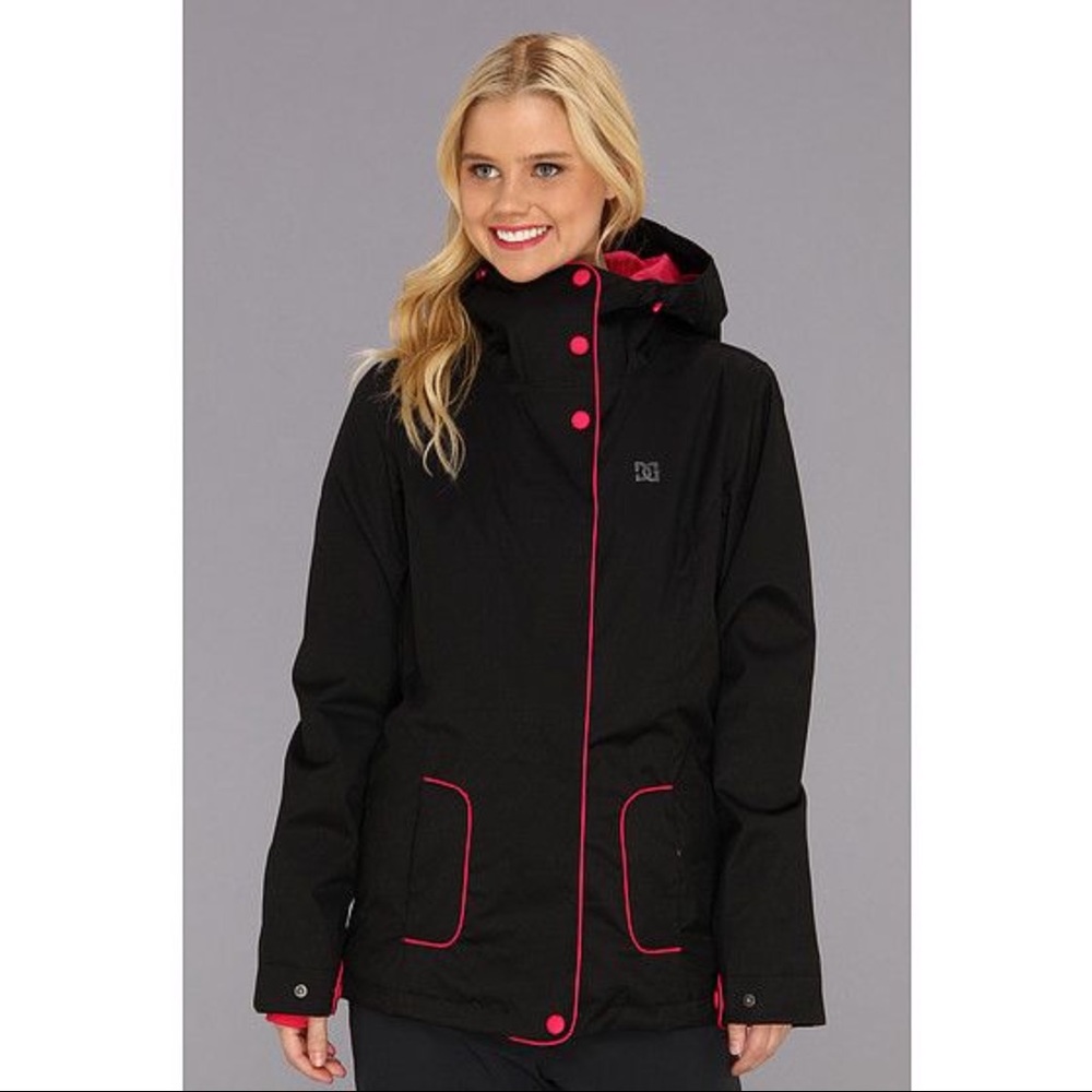 DC Black and Pink Winter Jacket